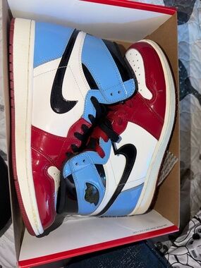 Nike Red & Black Jordan Shoe Box with Label